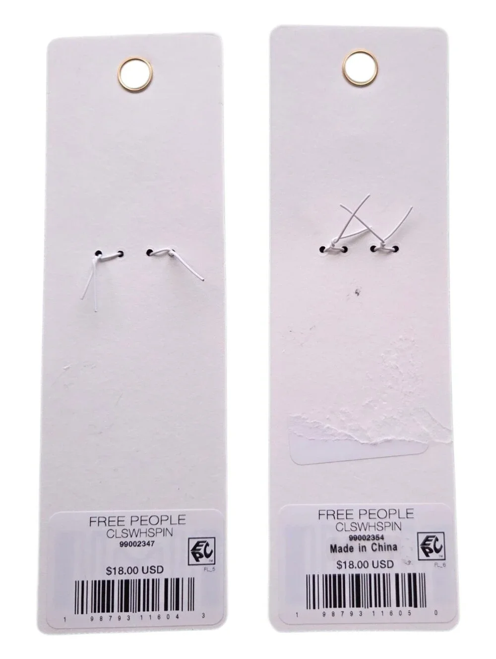 Free People Gold & Silver Wavy Hair Pin Set Minimalist Hair Accessories NWT